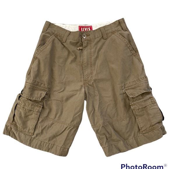 Levi’s Tan Khaki Squad Cargo Shorts Size 34